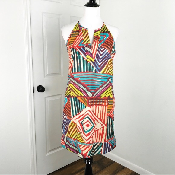 J. Crew Dresses & Skirts - J.Crew Multicolored Tribal Shift Dress